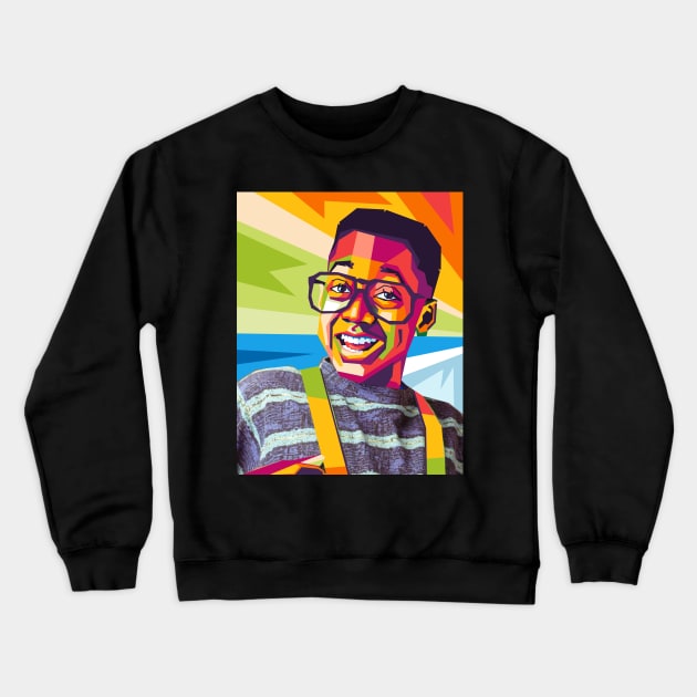 steve urkel Crewneck Sweatshirt by cool pop art house